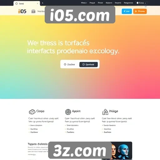 Análise da interface do usuário no site i05.com